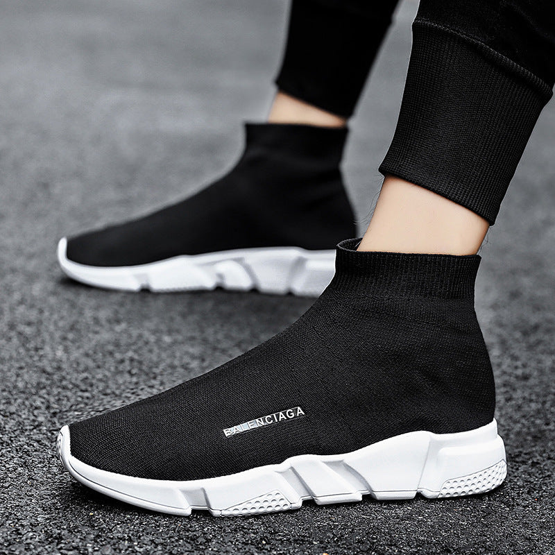 Damen Slip-On Sneaker Hoch Strick Bequem