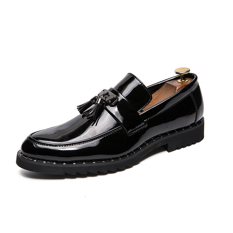 Damen Mokassins Elegante Quasten Leder Komfort Sohle