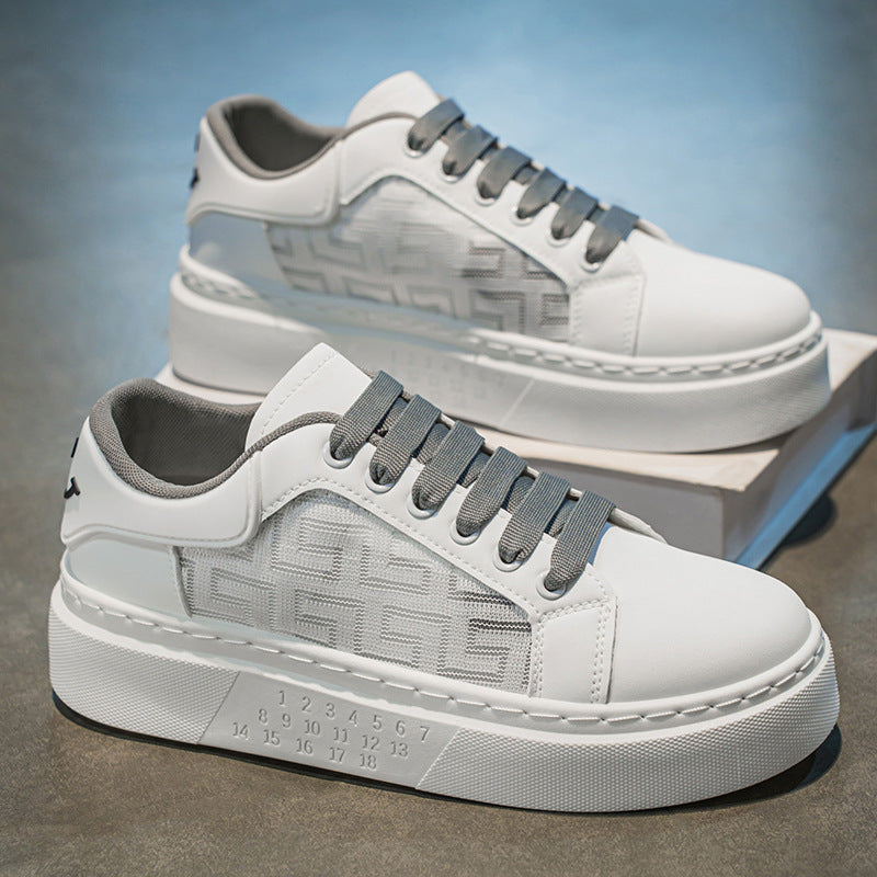 Damen Plateau Sneaker Atmungsaktiv Höher Modisch