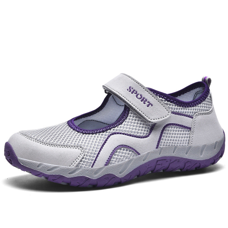 Damen Sportschuhe Sneaker Klettverschluss Bequem
