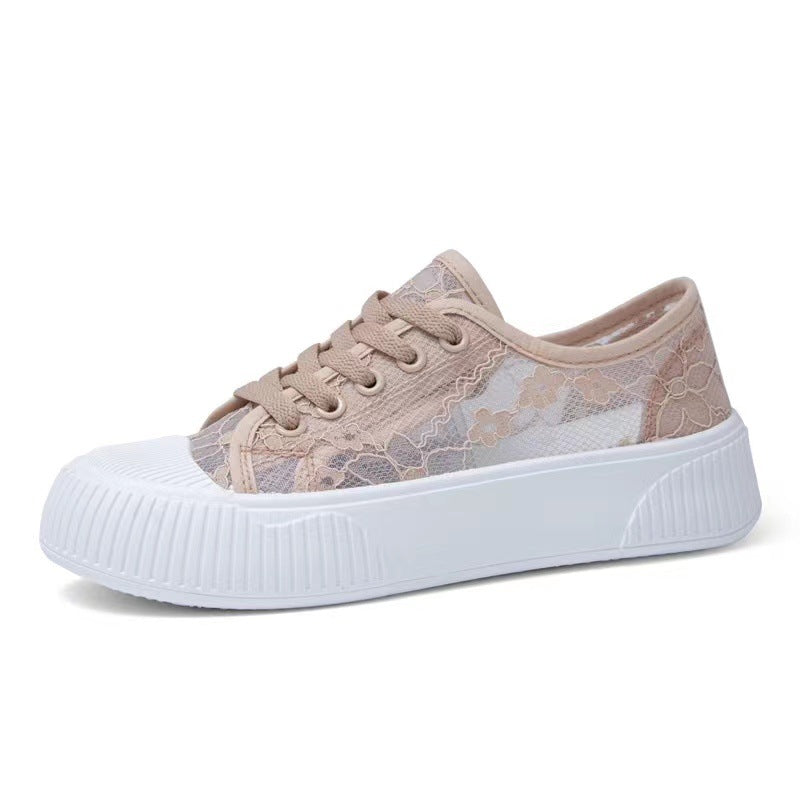 Damen Sneaker Spitze Weich Komfortabel