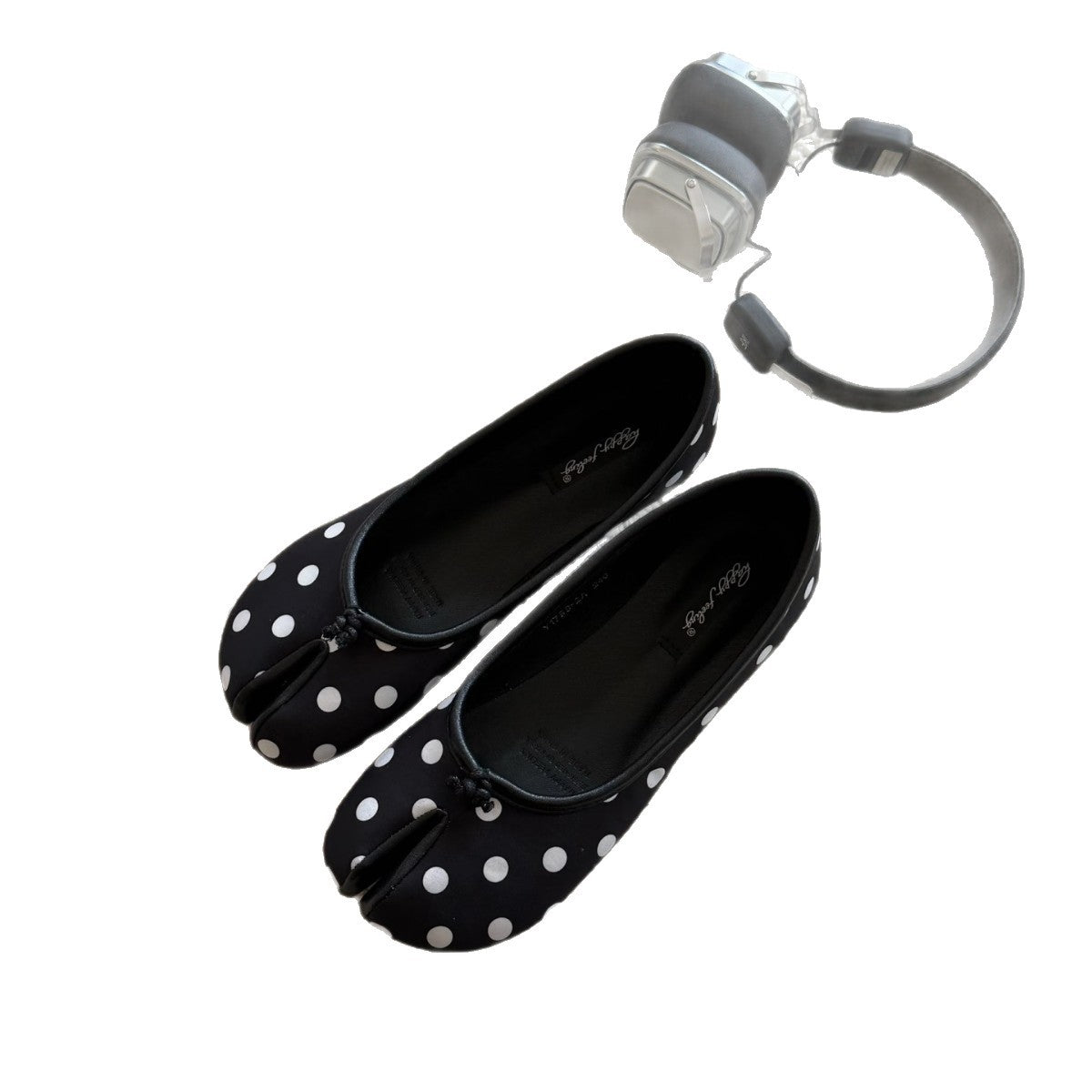 Damen Ballerinas Punktenmuster