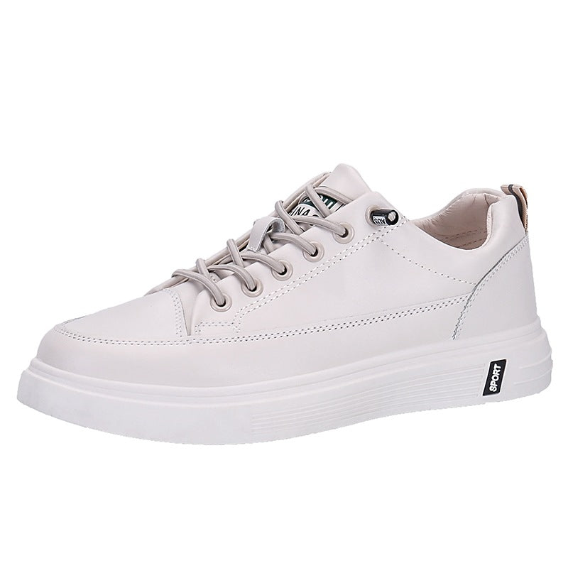 Damen Sneaker Leder Bequem Laufsohle