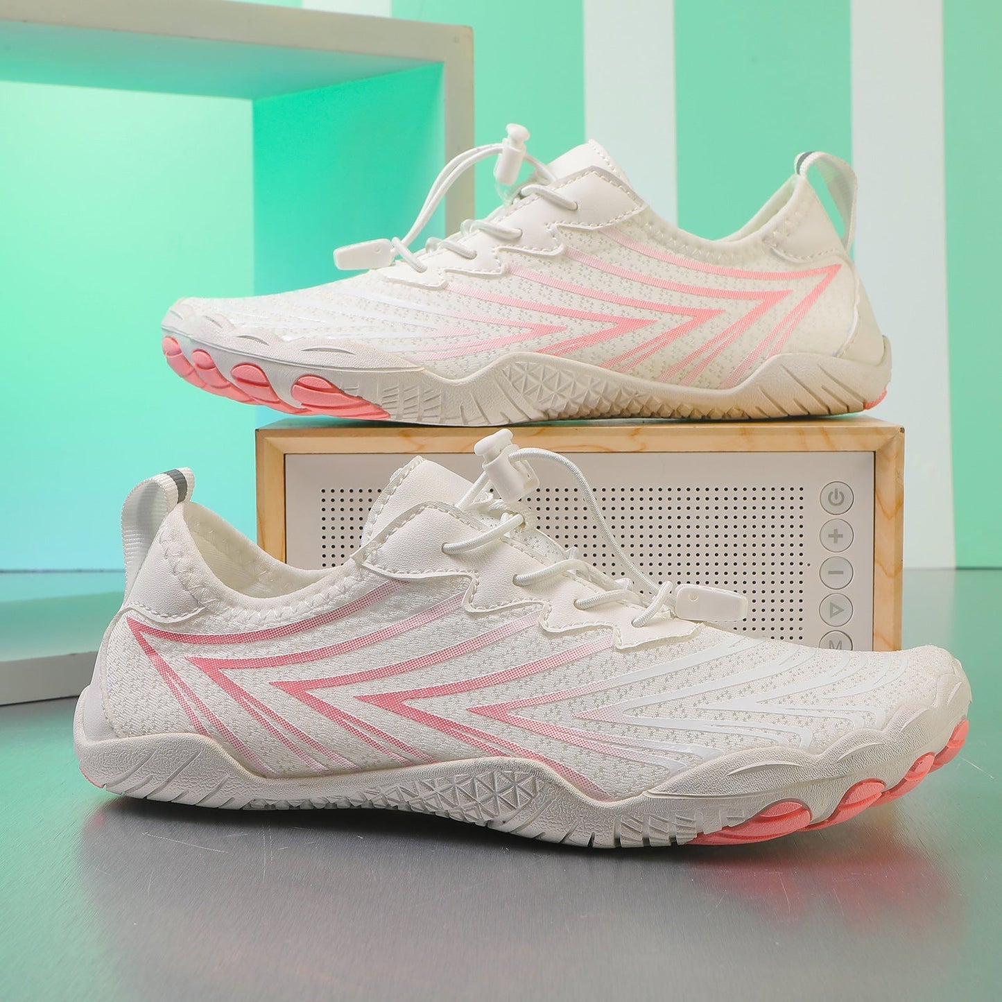 Damen Laufschuhe Atmungsaktives Mesh Bunt Rutschfest