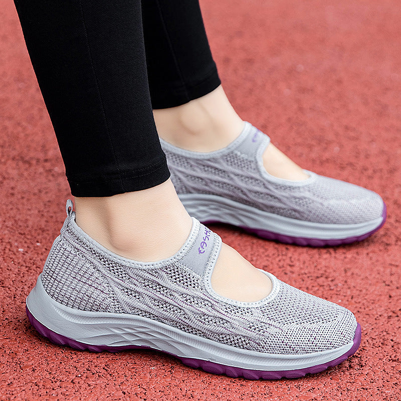 Damen Sportpumps Leicht Elastisch Bequem