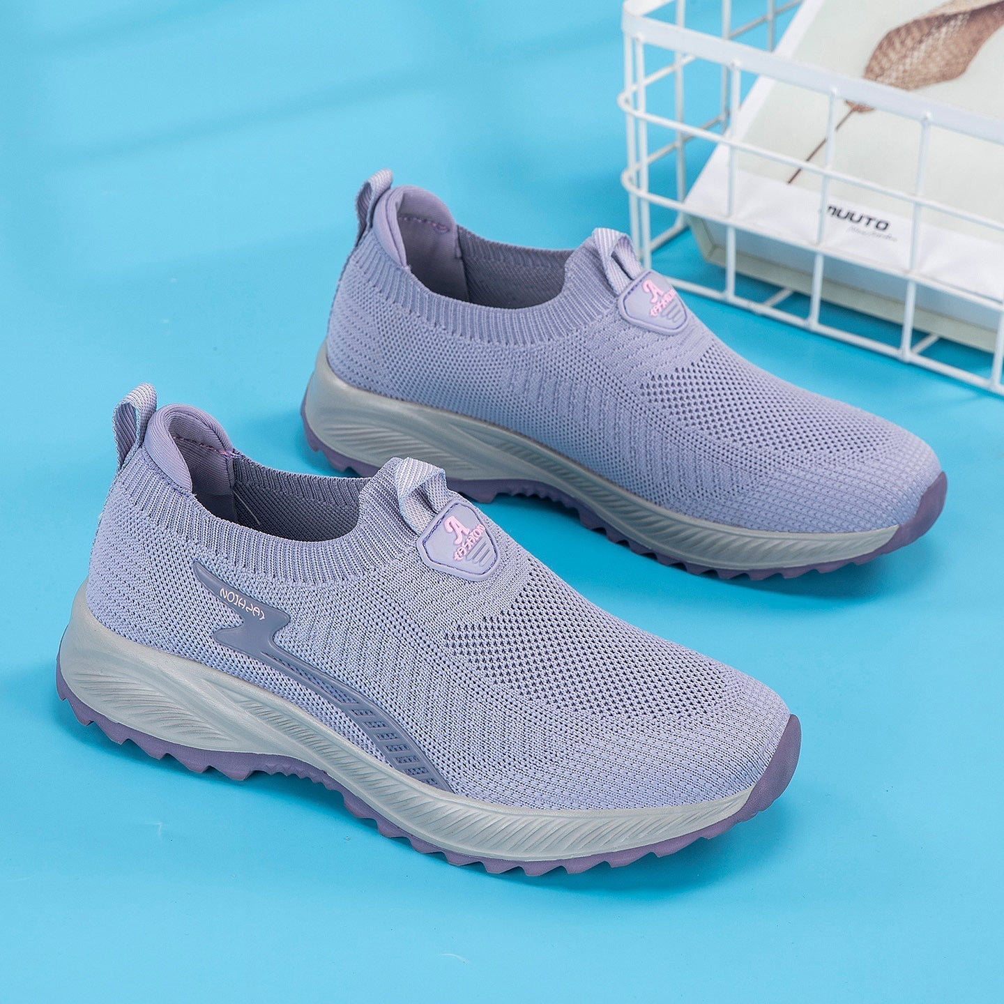 Damen Sneaker Atmungsaktiv Weichsohle Komfortabel