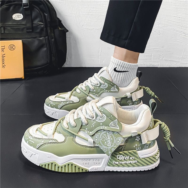 Damen Sneaker Chunky Sportlich Gummiweiß