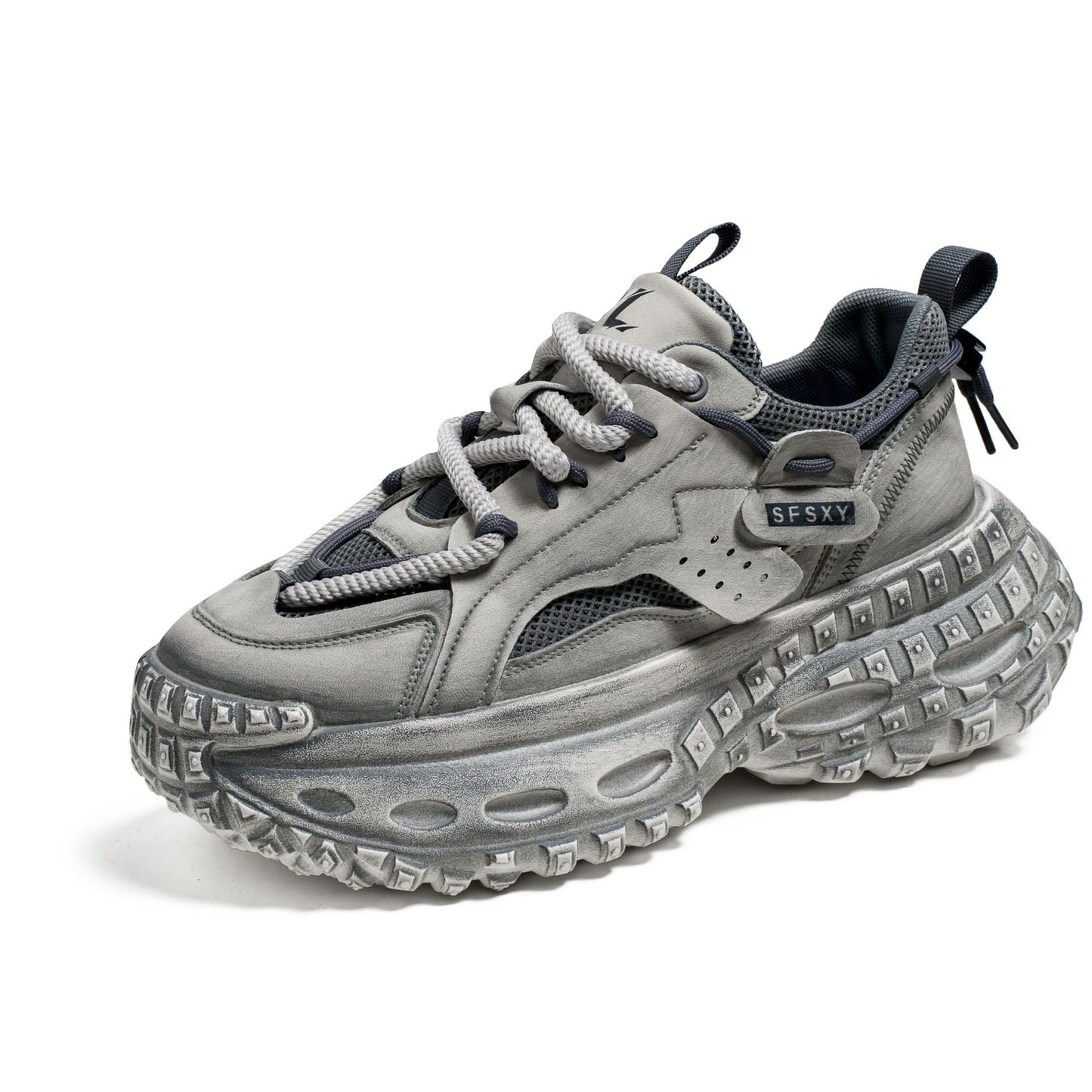 Damen Sneaker Sportlich Bequem Oversized