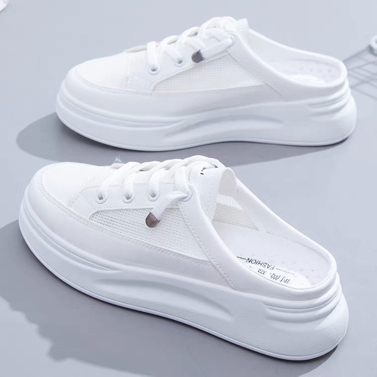 Damen Sneaker Slip-On atmungsaktives Netz Weichlaufsoler