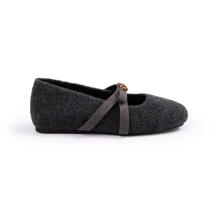 Damen Hauspantoffeln Riemendesign Warm Bequem