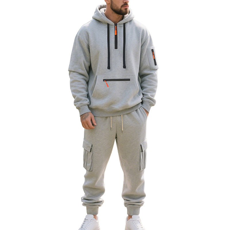 Herren Sportanzug Hoodie Jogginghose Sportlich