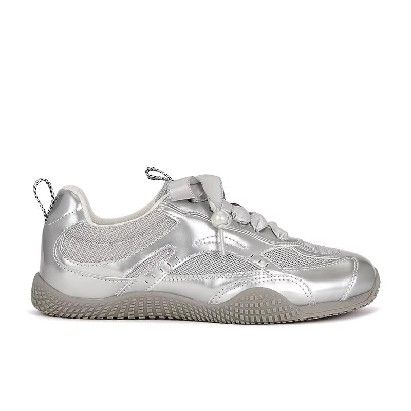 Damen Sneaker Atmungsaktives Mesh Glitzerdetails