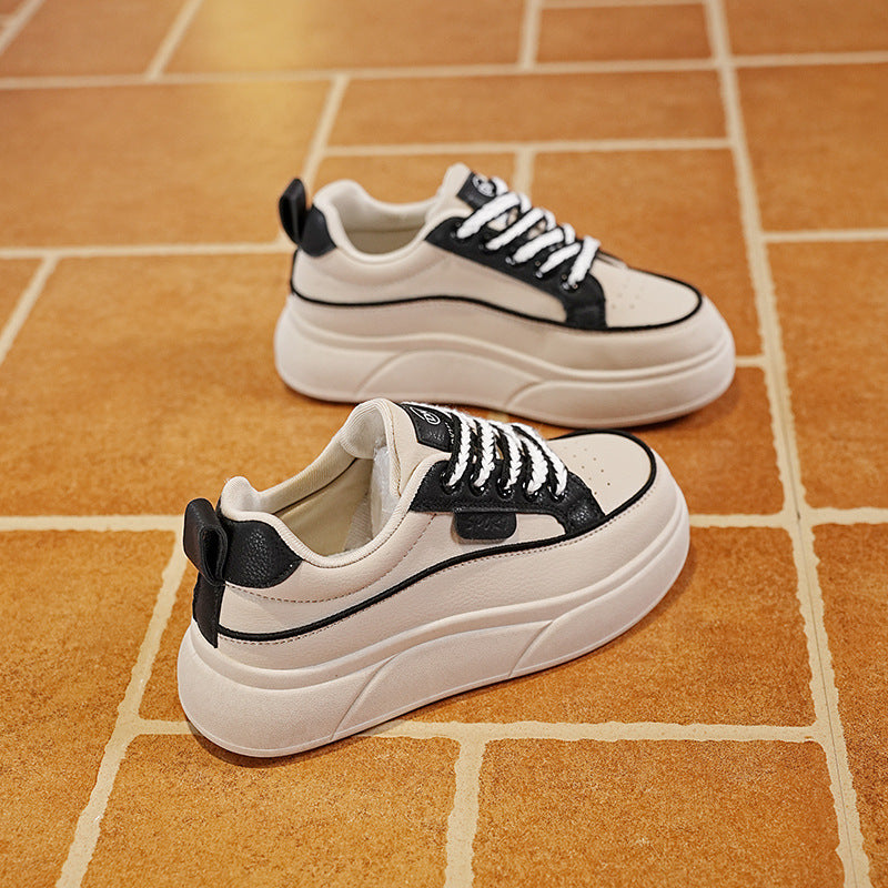 Damen Plateausneaker Hoch Bequem