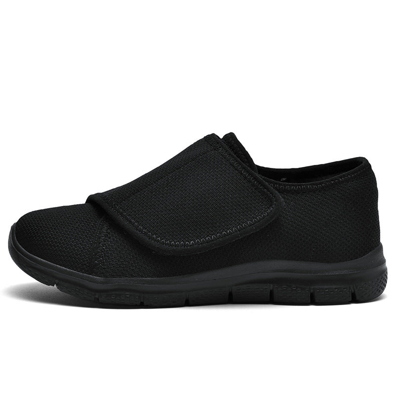Damen Sneaker Bequem Slip-On Klettverschluss Weite Passform
