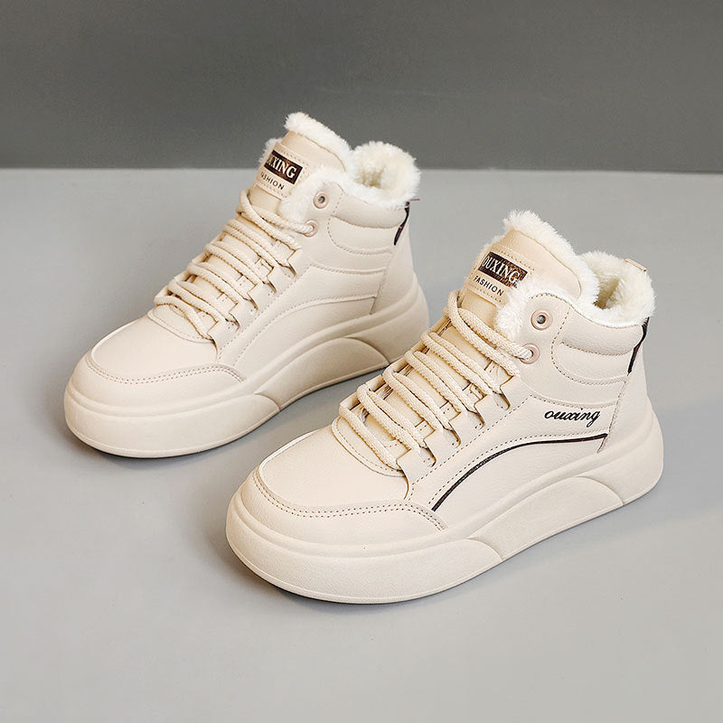 Damen Sneaker Weiches Innenfutter Flauschig