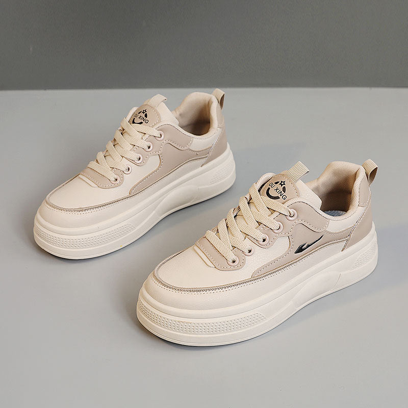 Damen Plateau Sneaker Komfortabel Sportlich Höhe