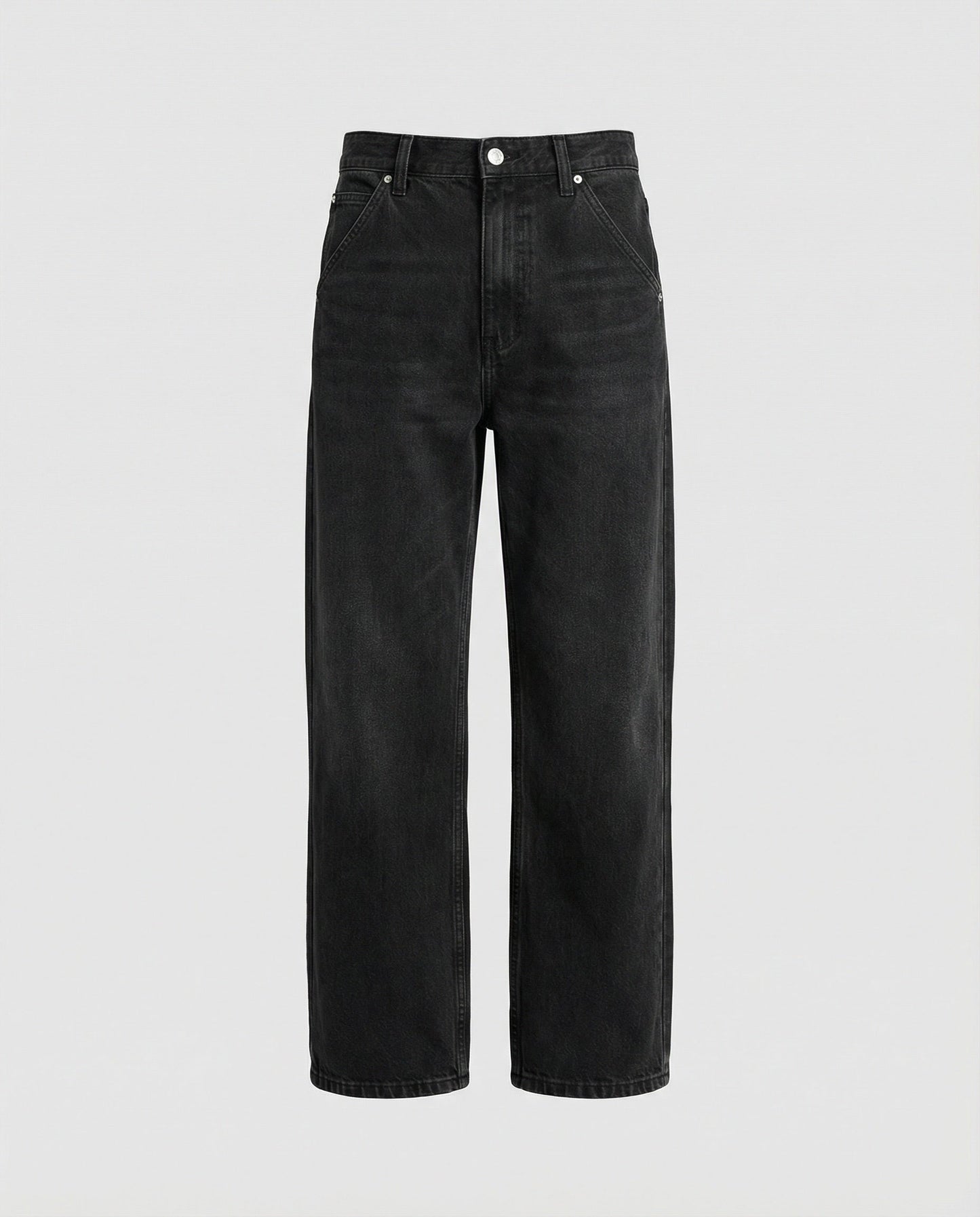 Retro Jeans Herren Used Look -Grau