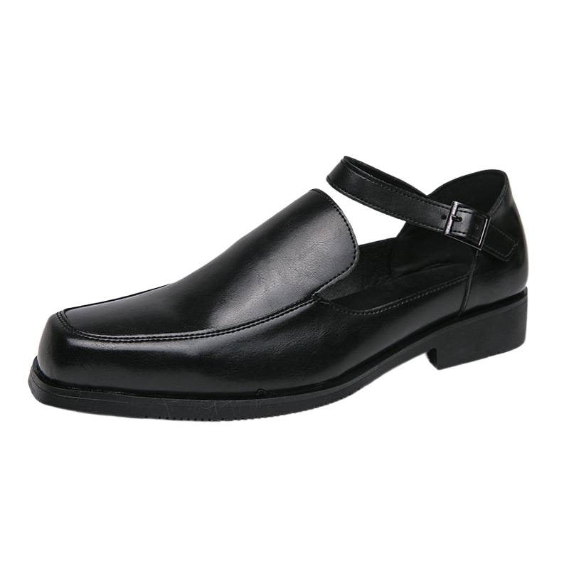 Damen Lederschuhe Schnallenverschluss