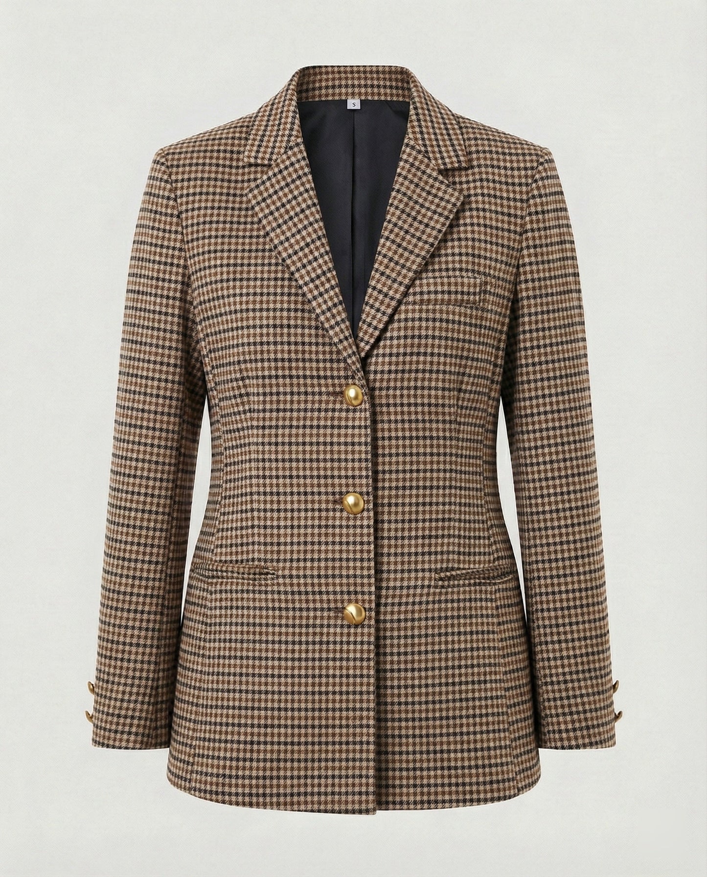 Damen Blazerjacke Golden Knöpfe Modern
