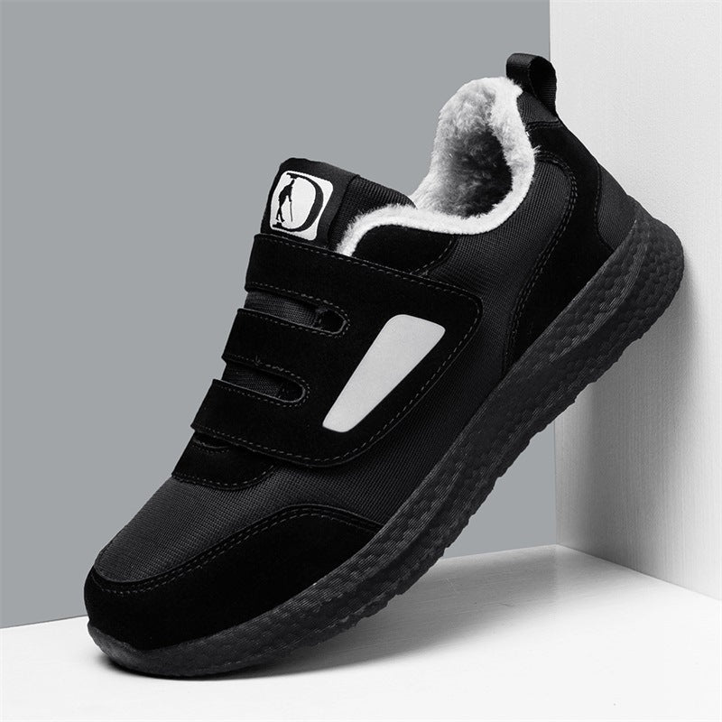 Damen Sneaker Fleecegefüttert Warm Bequem Schnellverschluss