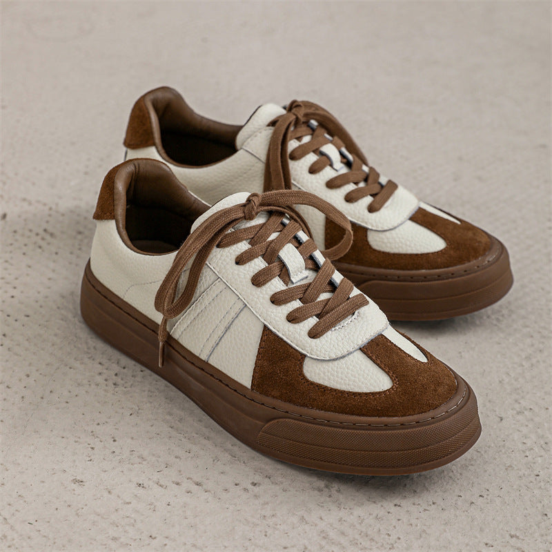 Damen Sneaker Leder Wildleder Modern