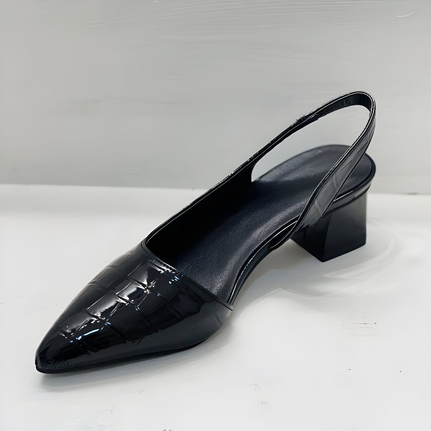 Damen Pumps Spitz Zulaufend Blockabsatz