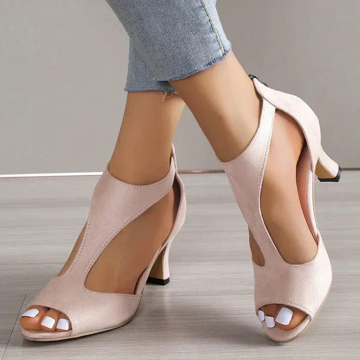 Damen Stiletto Sandalen Offener Zehenbereich Hochhackig