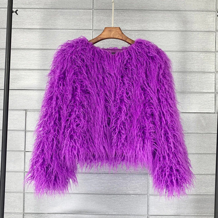 Damen Winterjacke Flauschig Warm