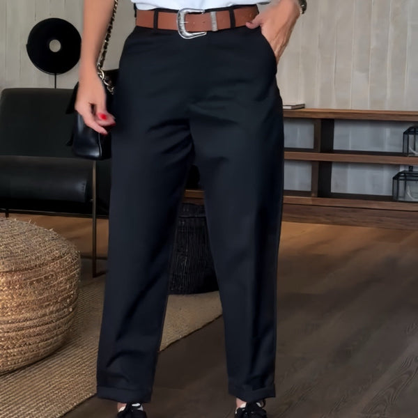 Damen Anzughose Streifen Elegant