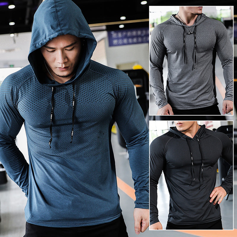 Herren Kapuzenpullover Atmungsaktives Material Sportlich