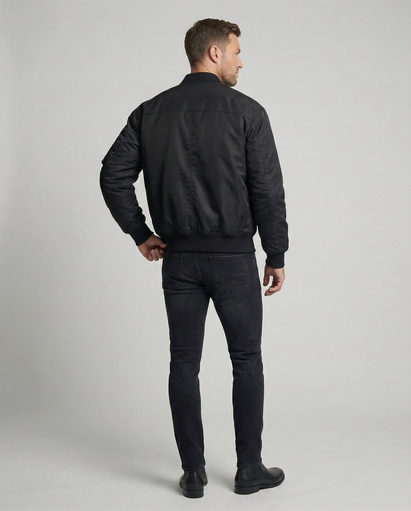 Herren Winterjacke Gefüttert Bomberjacke