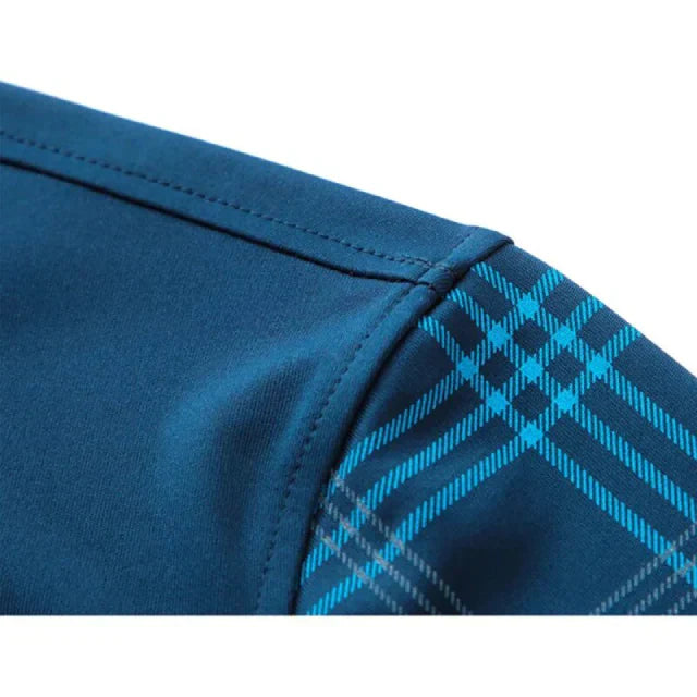 Herren Langarm Poloshirt Klassisch Elegantes Design