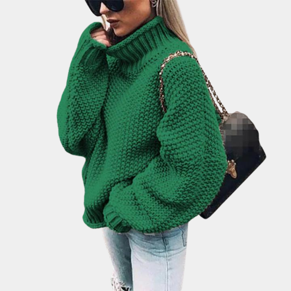 Damen Oversize Pullover Grobstrick Bequem