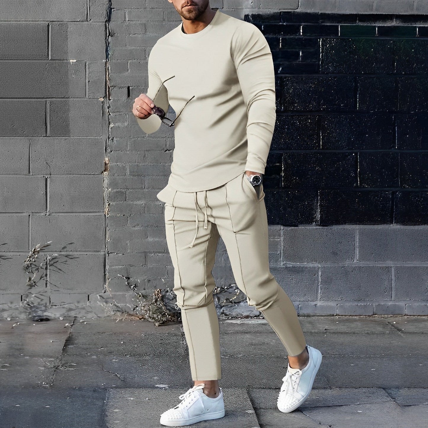 Herren Joggerhose Sportlich Elegant Bequem