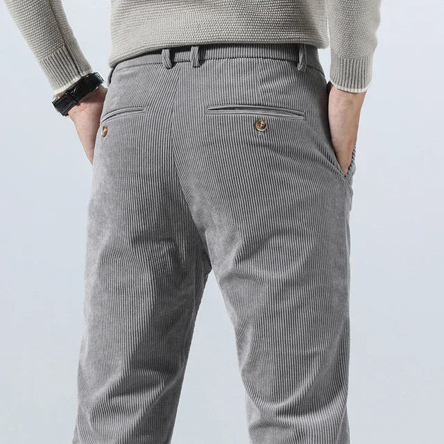Graue Herren Chino Hosen Slim Fit