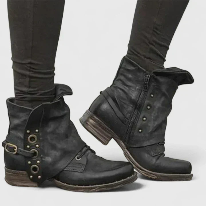 Damen Flats Einsteckschuh Verziert