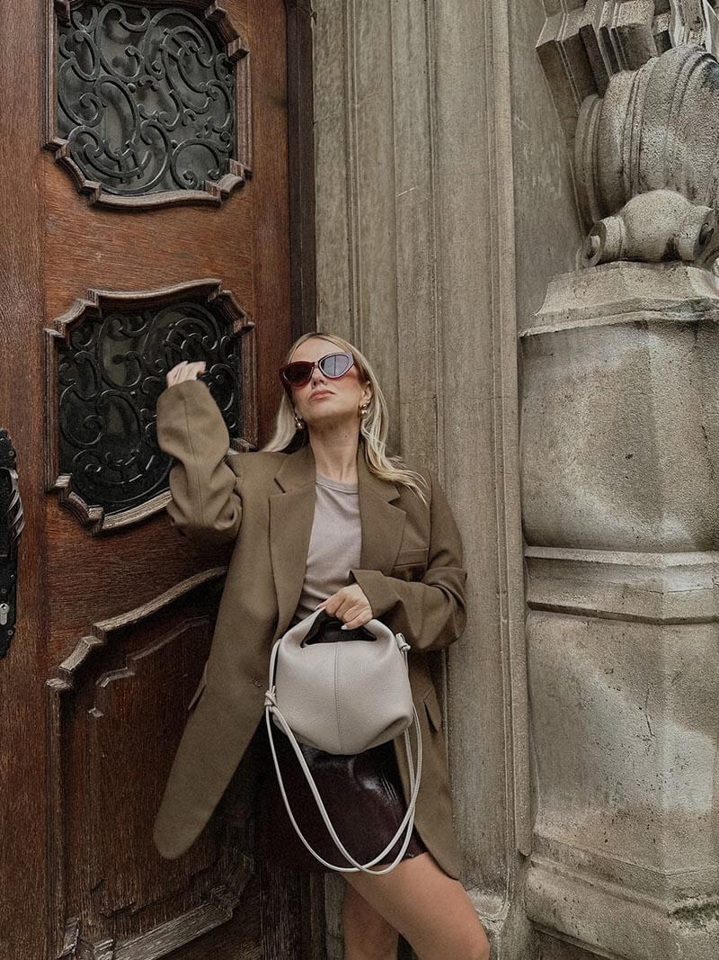 Damen-Tasche Kunstleder Modern