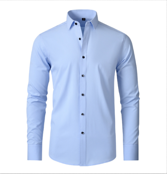 Herren Komfort-Hemd aus Stretch-Material Knitterfrei Modern
