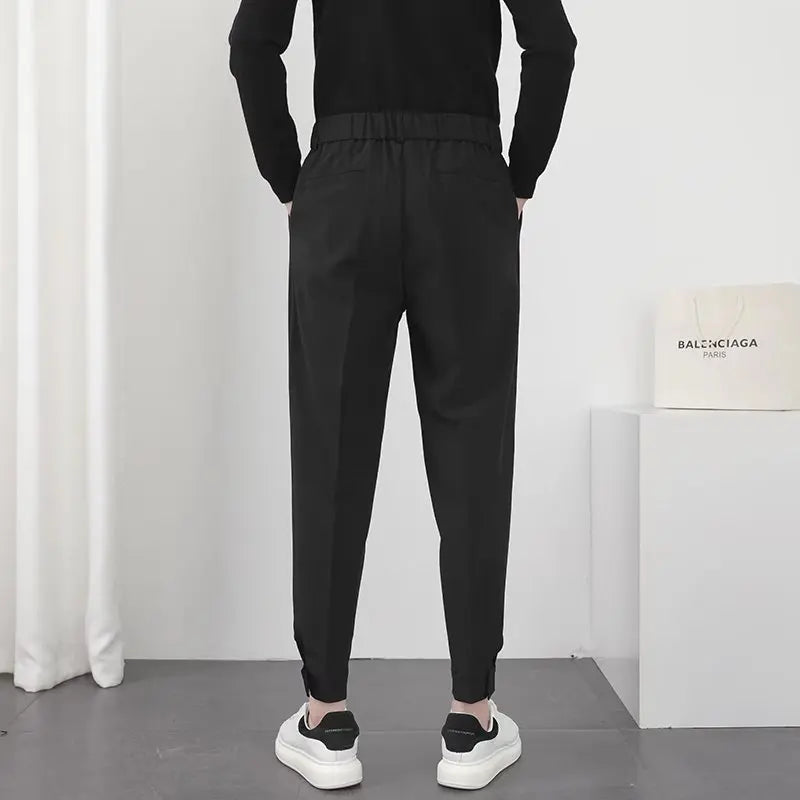 Herren Slimfit Hose Bundfalten