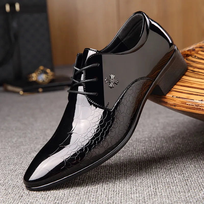 Damen Oxford Schuhe Schwarz Leder - Norvielle