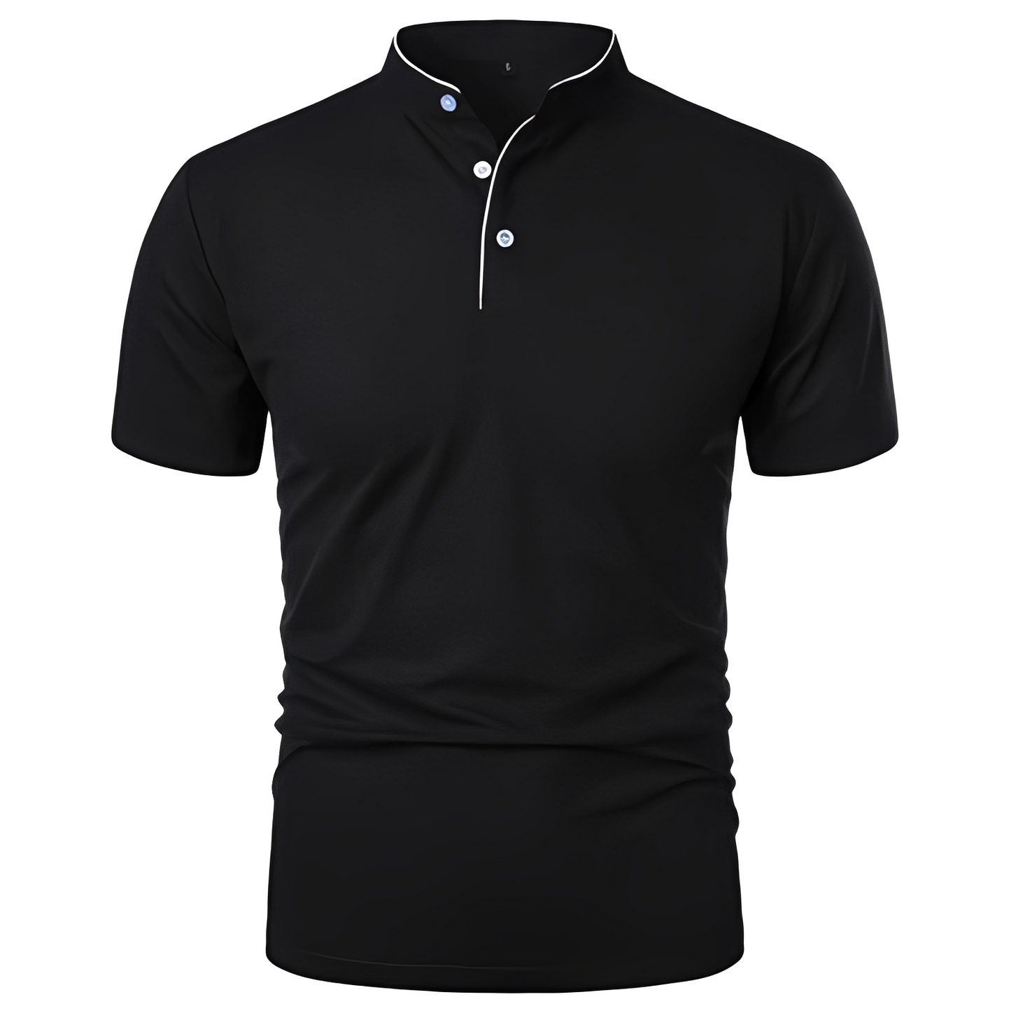 Herren Polo Shirt Leicht Modern Sommerweiß