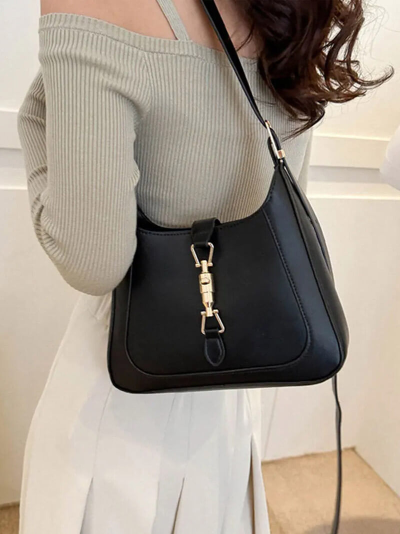 Damen Schultertasche Kunstleder Elegantes Design