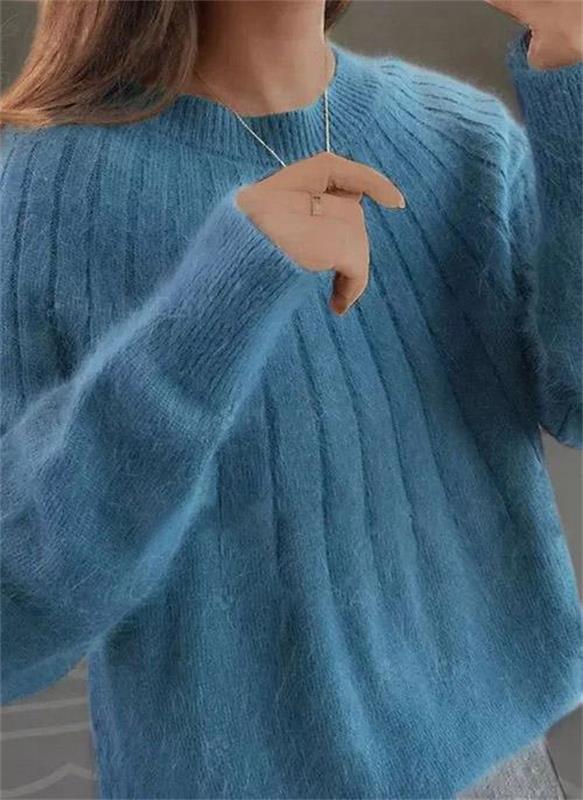 Damen Strickpullover Winterwarm Modern