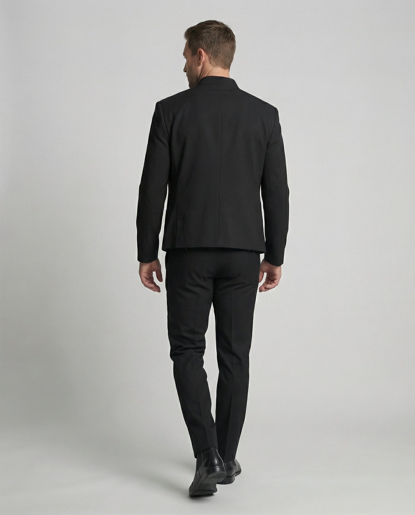 Herren Kurzjacke Stehkragen Slim Fit