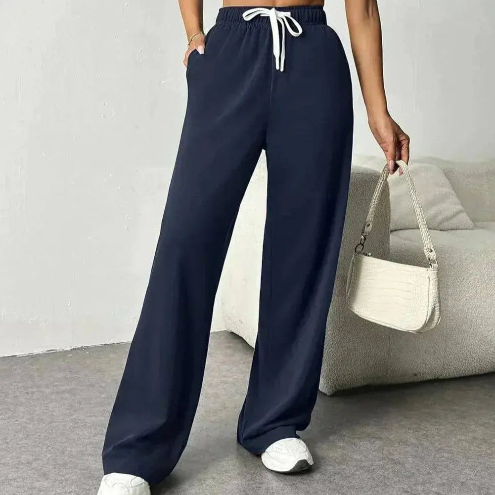 Damen Jogginghose Weites Bein Elastisch Bequem
