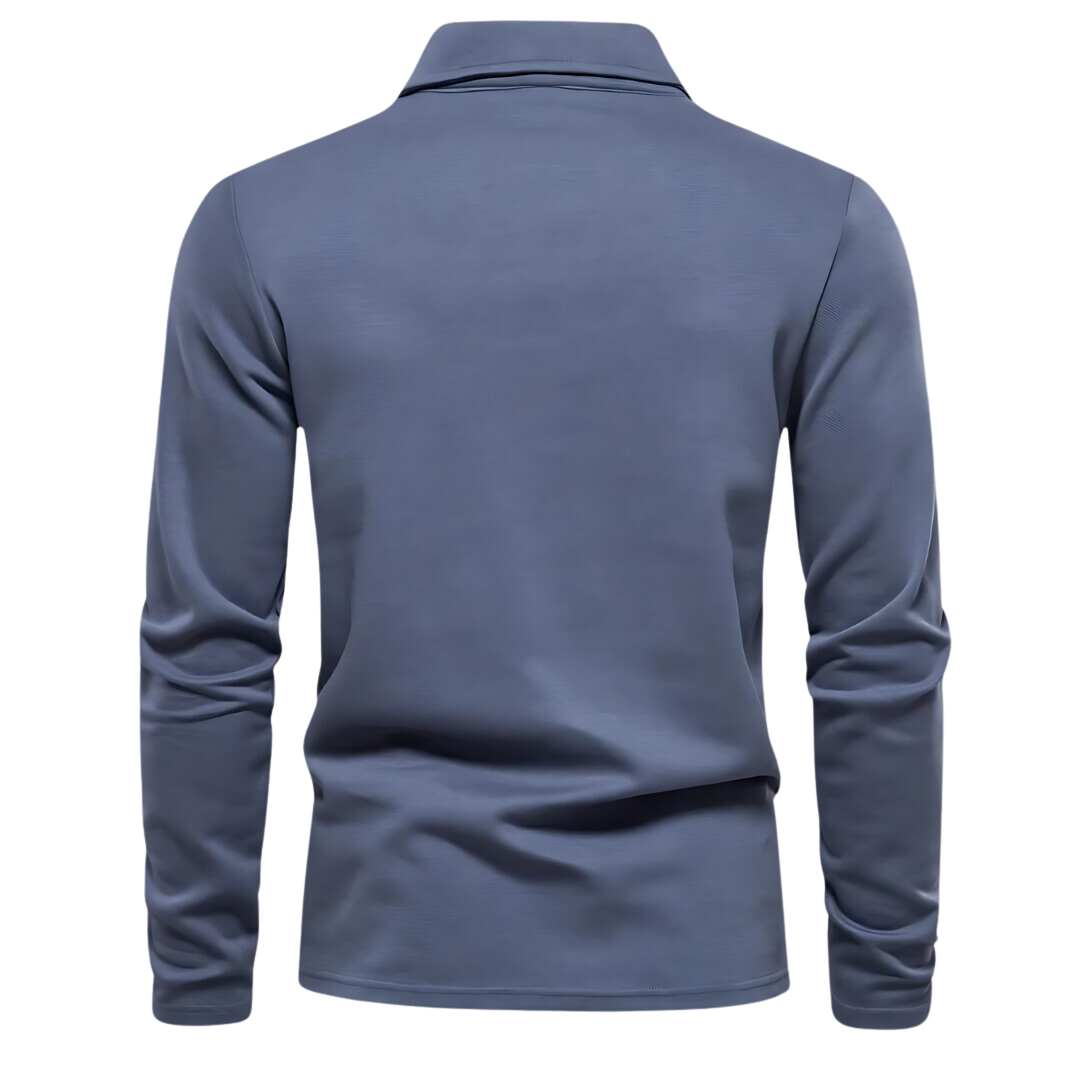 Herren Langarm Poloshirt Klassisch
