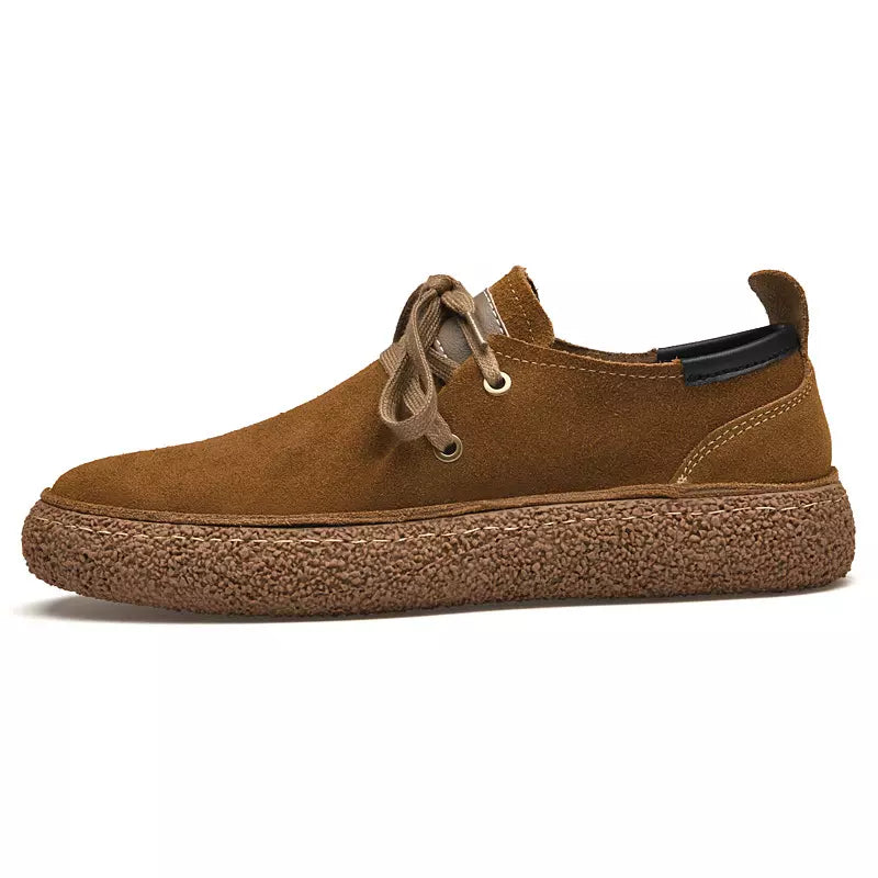 Herren Leder-Schuhe aus Nubuk Weich Komfortabel Elegant