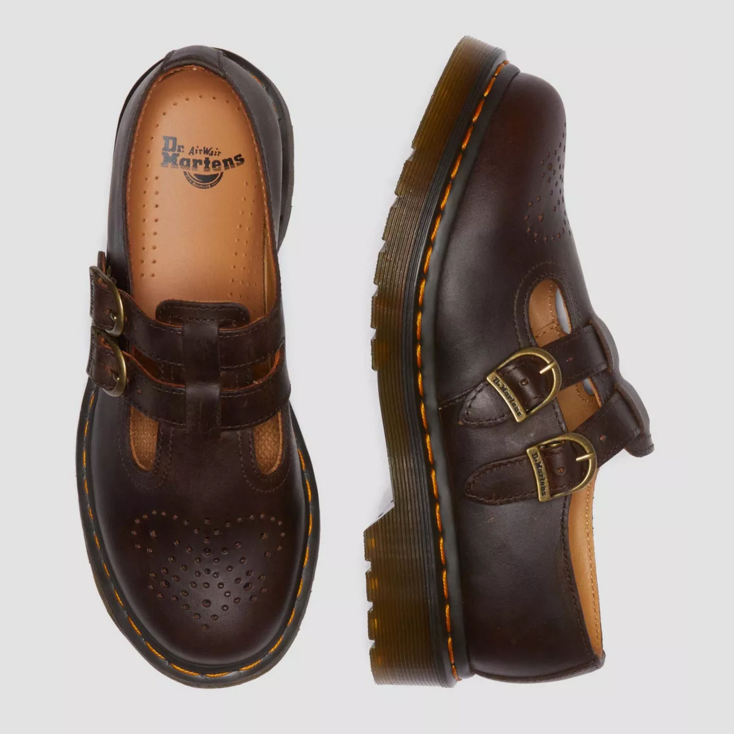 Damen Mary Janes Schuhe Doppelschnalle Frühjahr