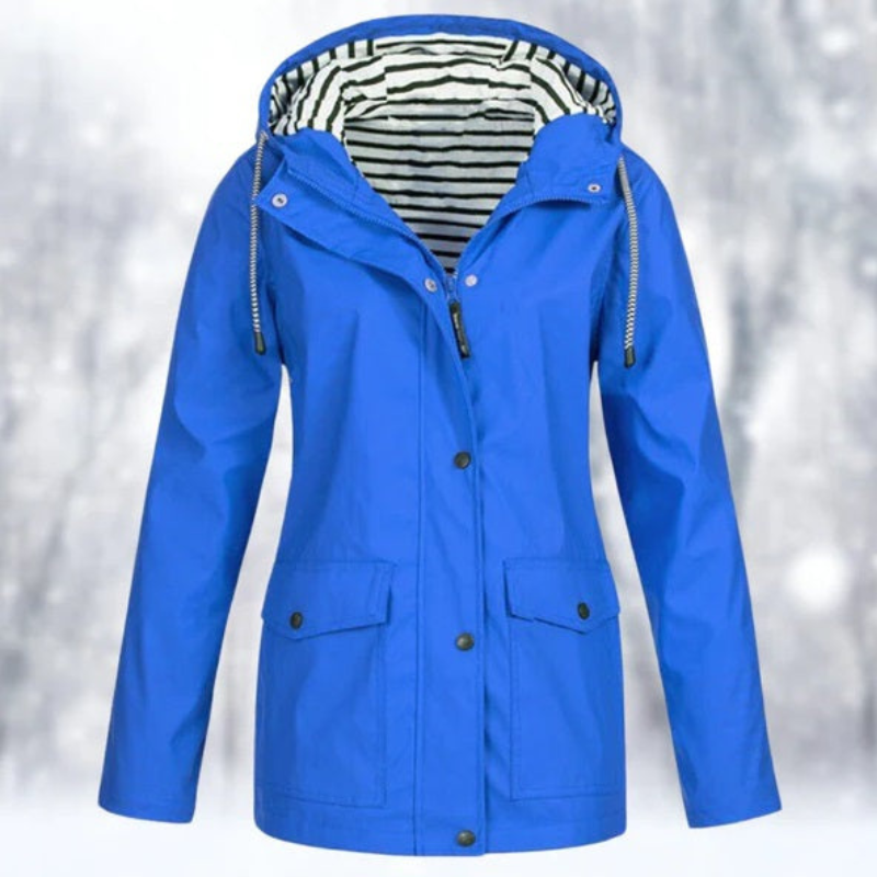 Damen Winterjacke Kapuze Reißverschluss