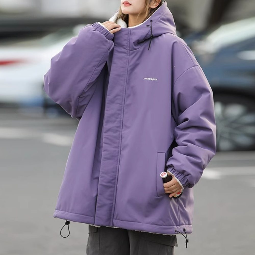 Damen Winterjacke Wendbar Modern Warm